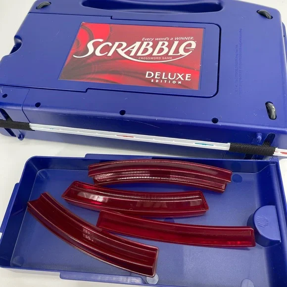 Scrabble Deluxe Edition Portable Game - Blue - Picture 8 of 8